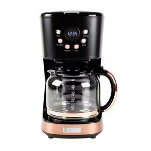 NWT Haden Heritage 12-Cup Programmable Drip Coffee Maker - Black & Copper